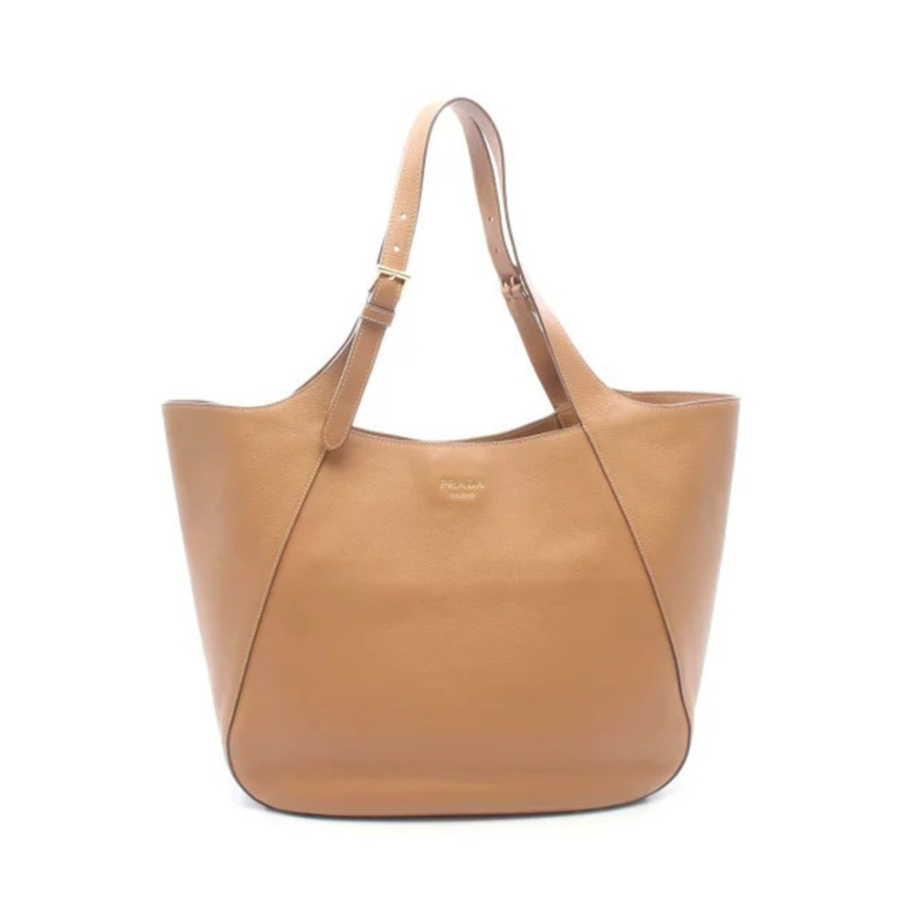 Prada Vitello Daino Shopping Leather Tote Bag Brown